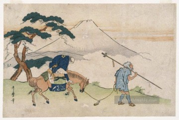  utamaro - Reisen mit Blick auf mt fuji Kitagawa Utamaro Ukiyo e Bijin ga